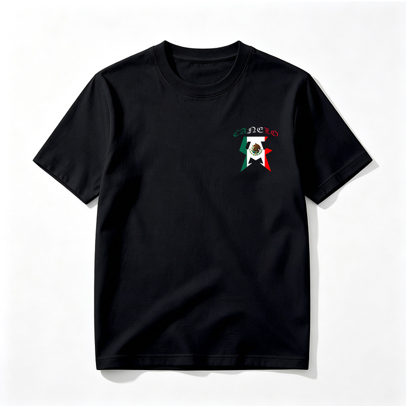 Canelo Alvarez Mexican Boxing Champion Flag Design - Tee