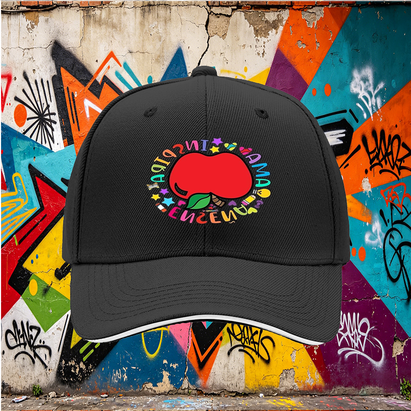 Unisex Classic Sandwich Hat with Colorful Apple and 