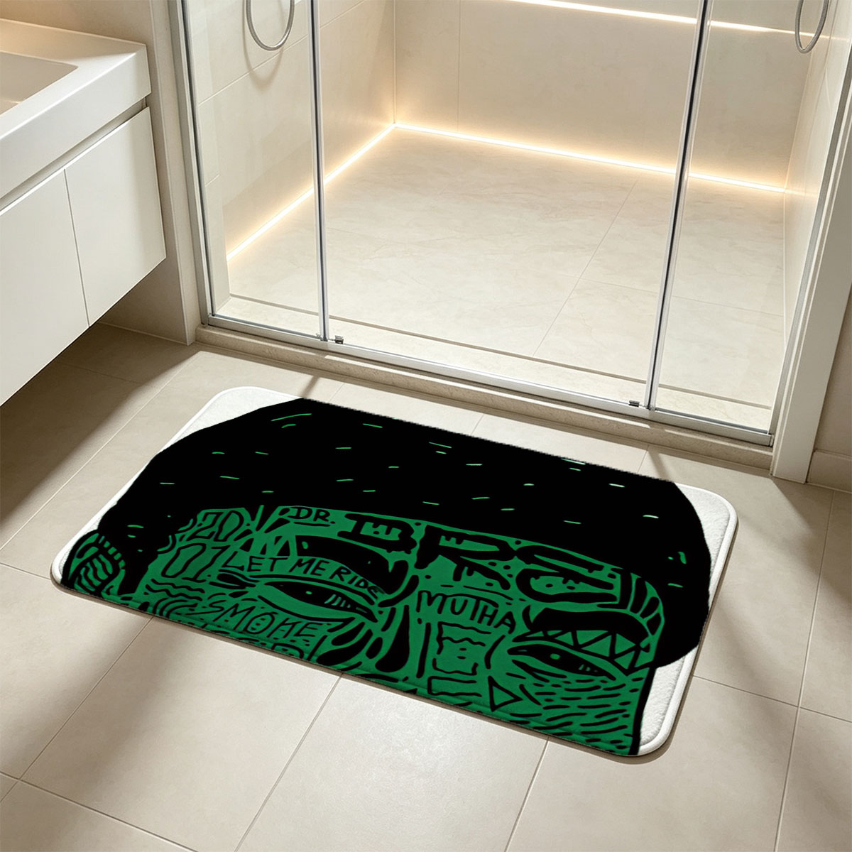 Dr. Dre: The Chronic, Born 1965, West Coast Rap Legend - Flannel floor mat