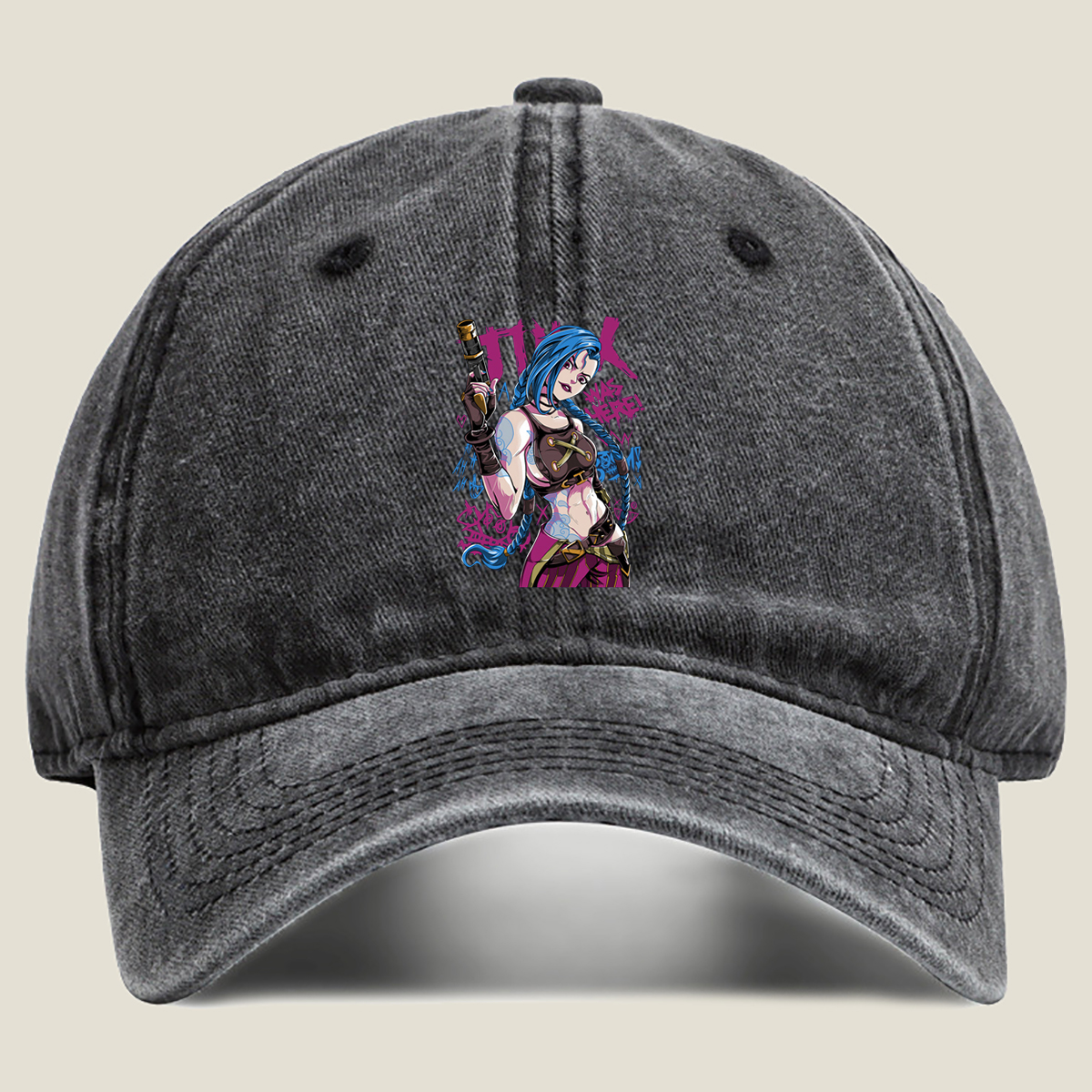 Jinx Was Here! - Washed Denim - Baseball Cap