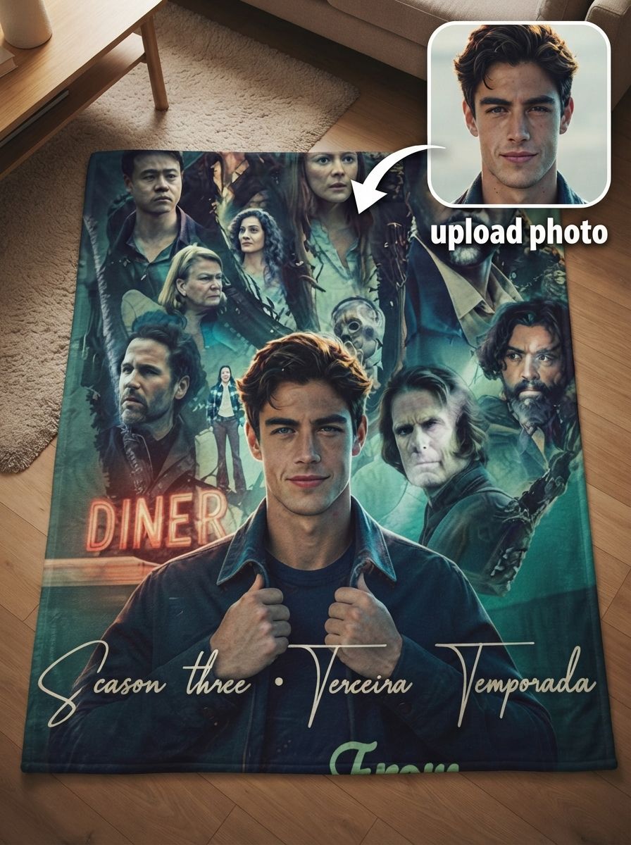 Custom Photo Face Blanket Personalized Picture Fleece Throw Anti-Pilling Flannel Blanket for Bed Couch Cozy Keepsake
