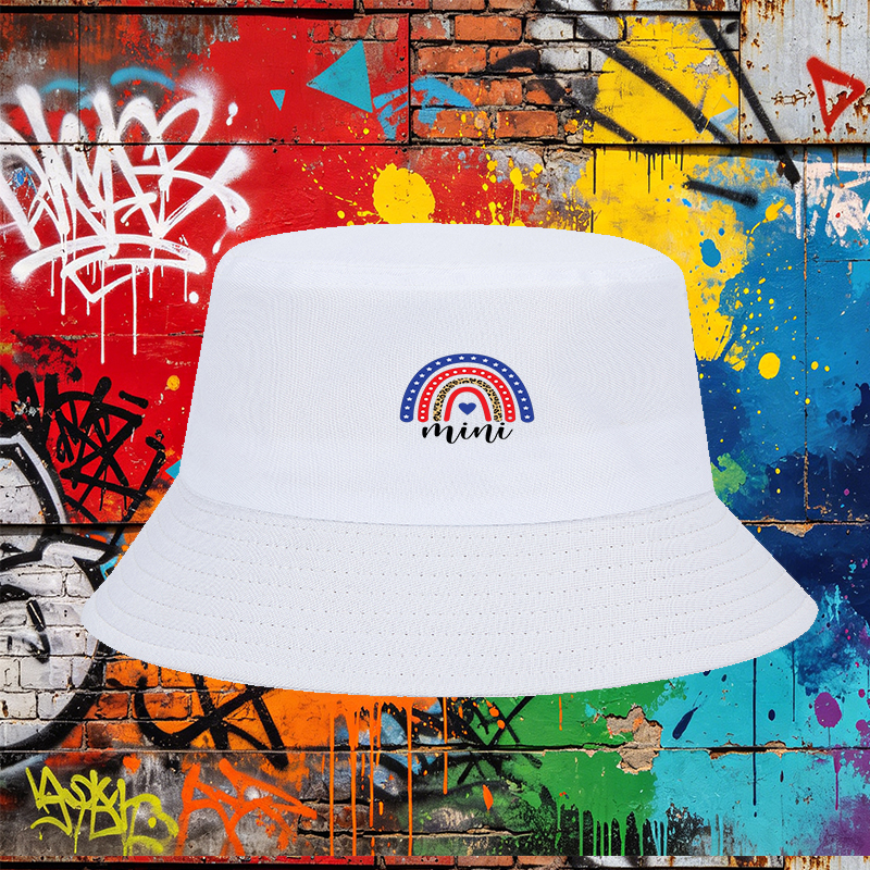 Unisex Classic Bucket Hat with Rainbow Leopard Print and Stars Design - Perfect for Outdoor Activities, Travel, and Casual Wear - Ideal for Adults Seeking Stylish Sun Protection and Fashionable Accessories