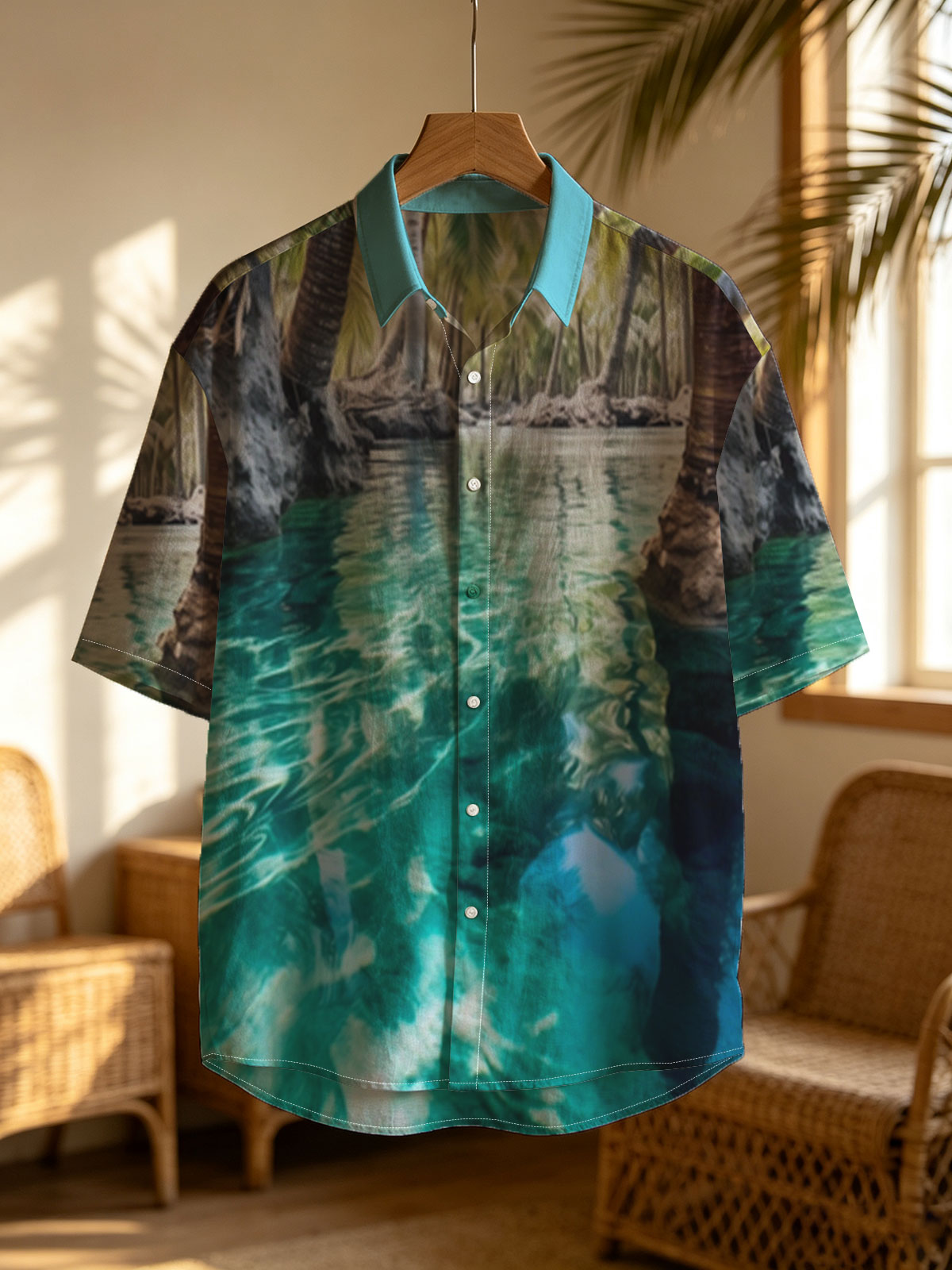 Crystal Clear Water Among Palm Trees -  Shirt