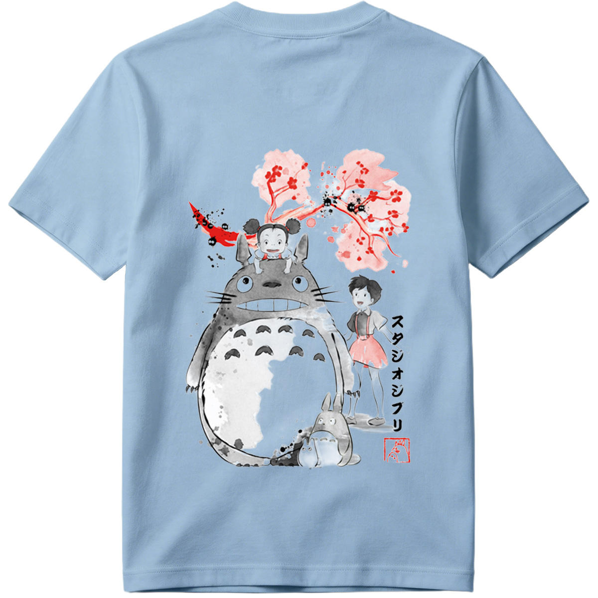 Totoro, Mei, and Satsuki from Studio Ghibli - Tee