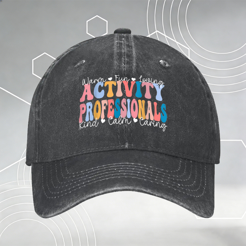 New Baseball Cap with Witch Cat Print and 