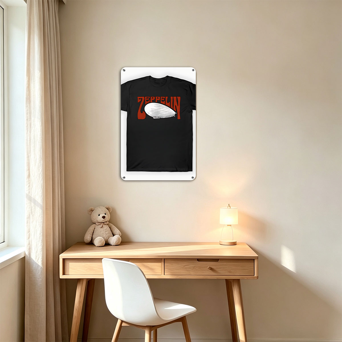 Led Zeppelin Airship Logo T-Shirt - painting