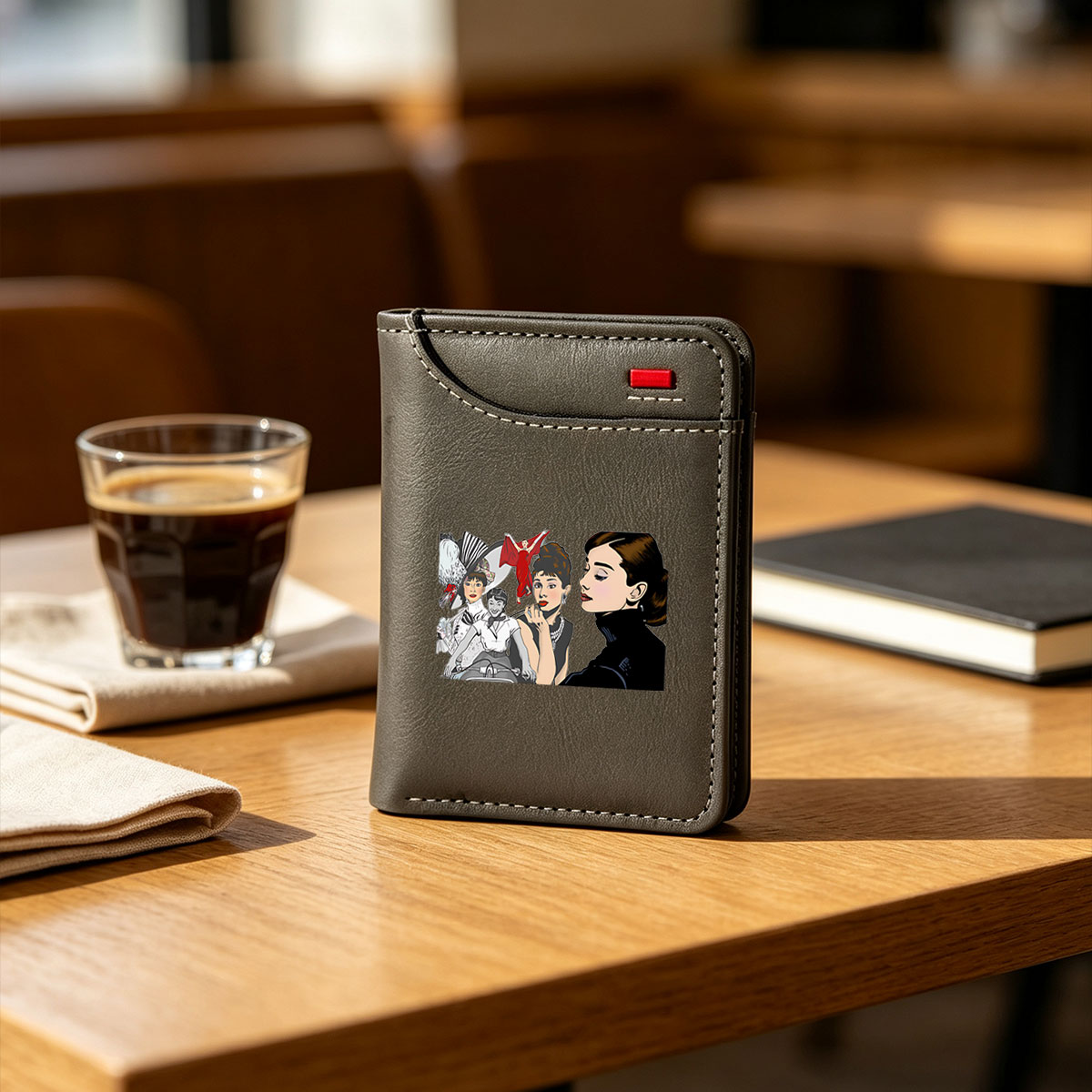 Audrey Hepburn, Grace Kelly, and Marilyn Monroe in Iconic Fashion Moments - Vertical Style Wallet