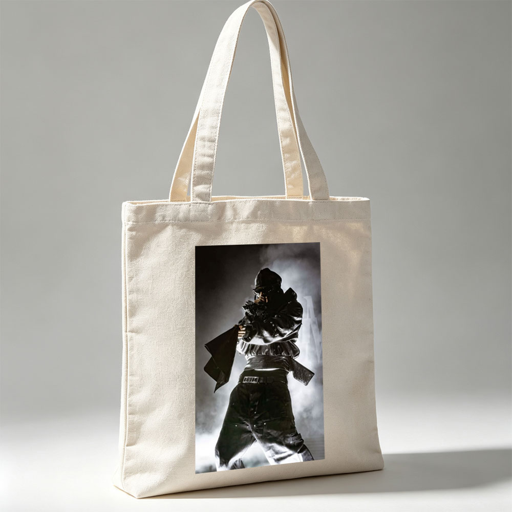 Mortal Kombat - Scorpion in Action Pose with Smoke Background - Canvas tote bags