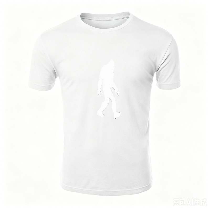Unisex Classic T-Shirt with Bigfoot Silhouette Print - Comfortable Cotton Tee for Outdoor Adventures, Casual Wear, and Cryptid Enthusiasts - Perfect for Hikers, Nature Lovers, and Mystery Seekers