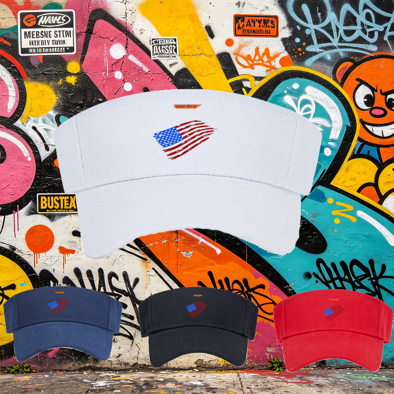Unisex Classic Mesh Sun Hat with American Flag Print Design - Lightweight Breathable Cap for Outdoor Activities, Perfect for Men and Women Seeking Patriotic Style During Beach, Camping, or Casual Wear