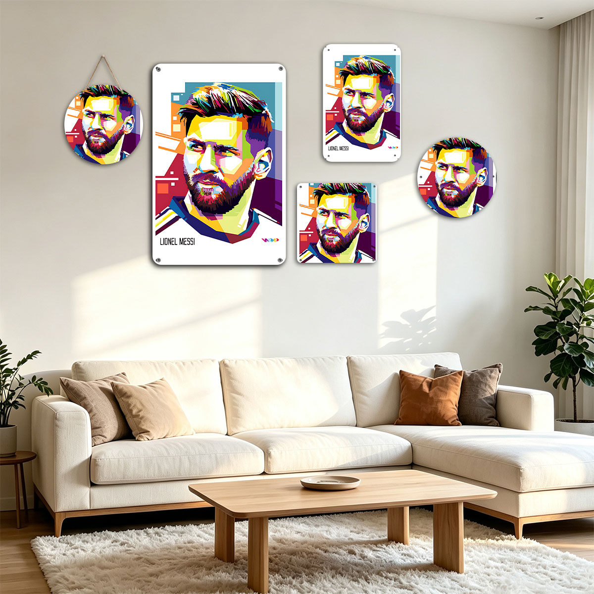 Lionel Messi Pop Art Portrait - painting