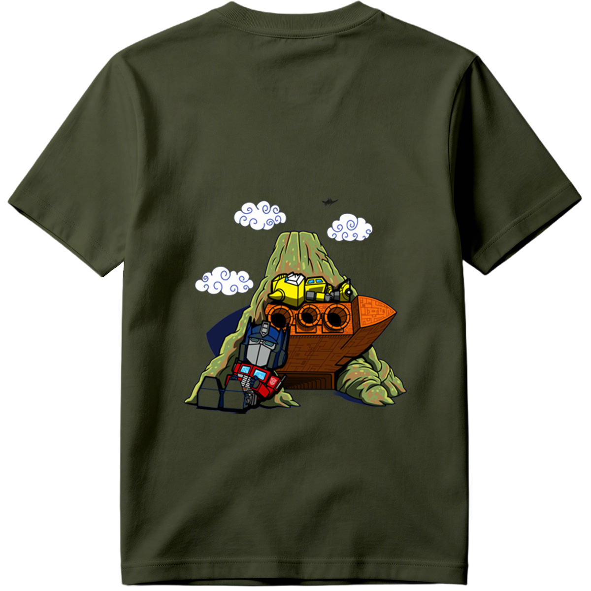 Transformers: Optimus Prime and Bumblebee at the Ark - Tee