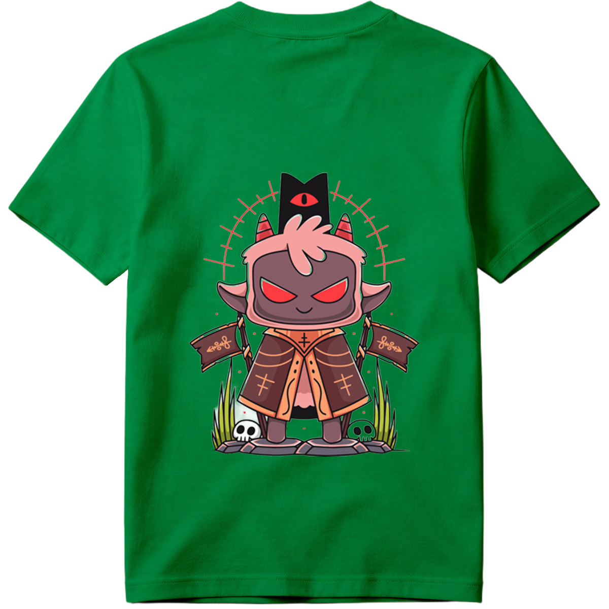 Demon King with Red Eyes and Horns - Tee
