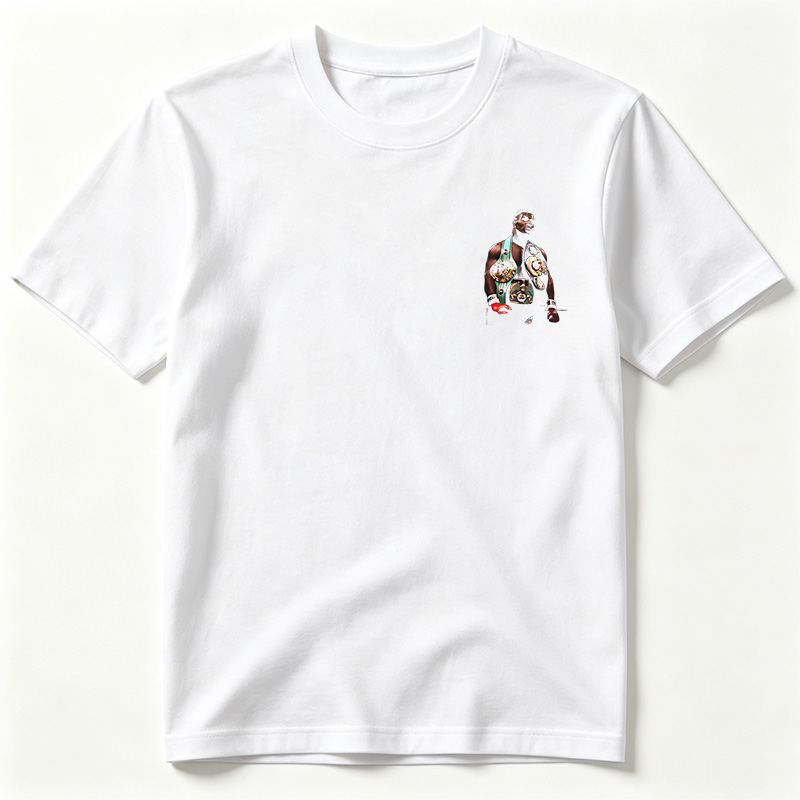 Mike Tyson in the Ring with Championship Belts - Tee