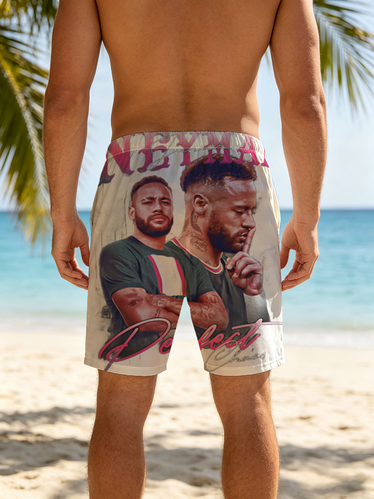 Neymar Junior: Perfect Chaos – Football Star Portrait -  Beach shorts
