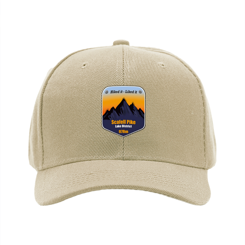 1pc New Baseball Cap with Scafell Pike Mountain Print and 