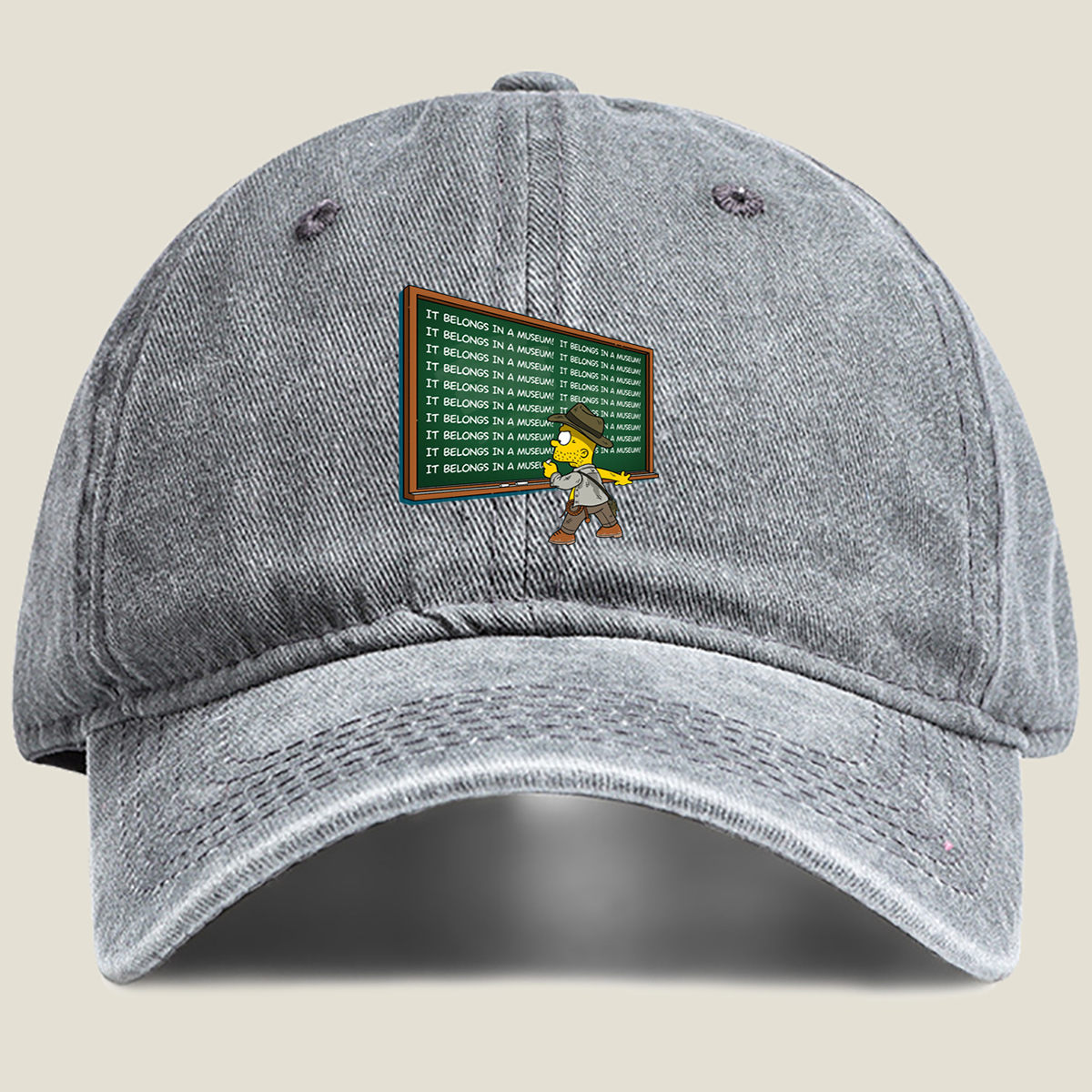 Homer Simpson Museum Maniac - Washed Denim - Baseball Cap