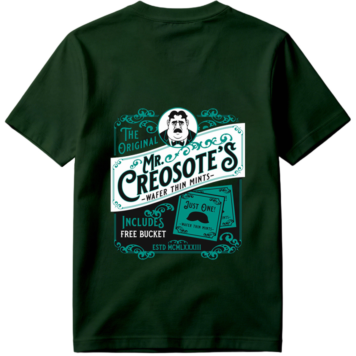 Mr. Creosote's Wafer Thin Mints - The Original with Free Bucket - Tee