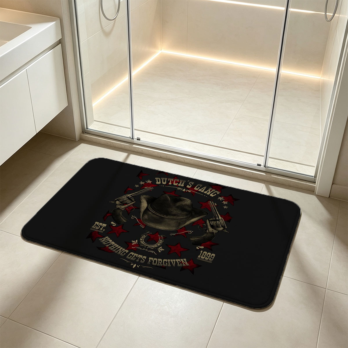 Dutch's Gang: Nothing Gets Forgotten, Est. 1899 - Flannel floor mat