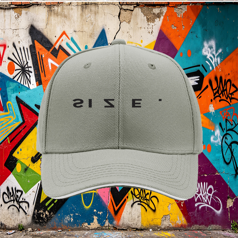 Unisex Classic Sandwich Hat with Bold Size Print Design | Lightweight Baseball Cap for Outdoor Activities, Casual Wear, and Daily Use | Perfect for Men and Women Seeking Stylish and Comfortable Headwear