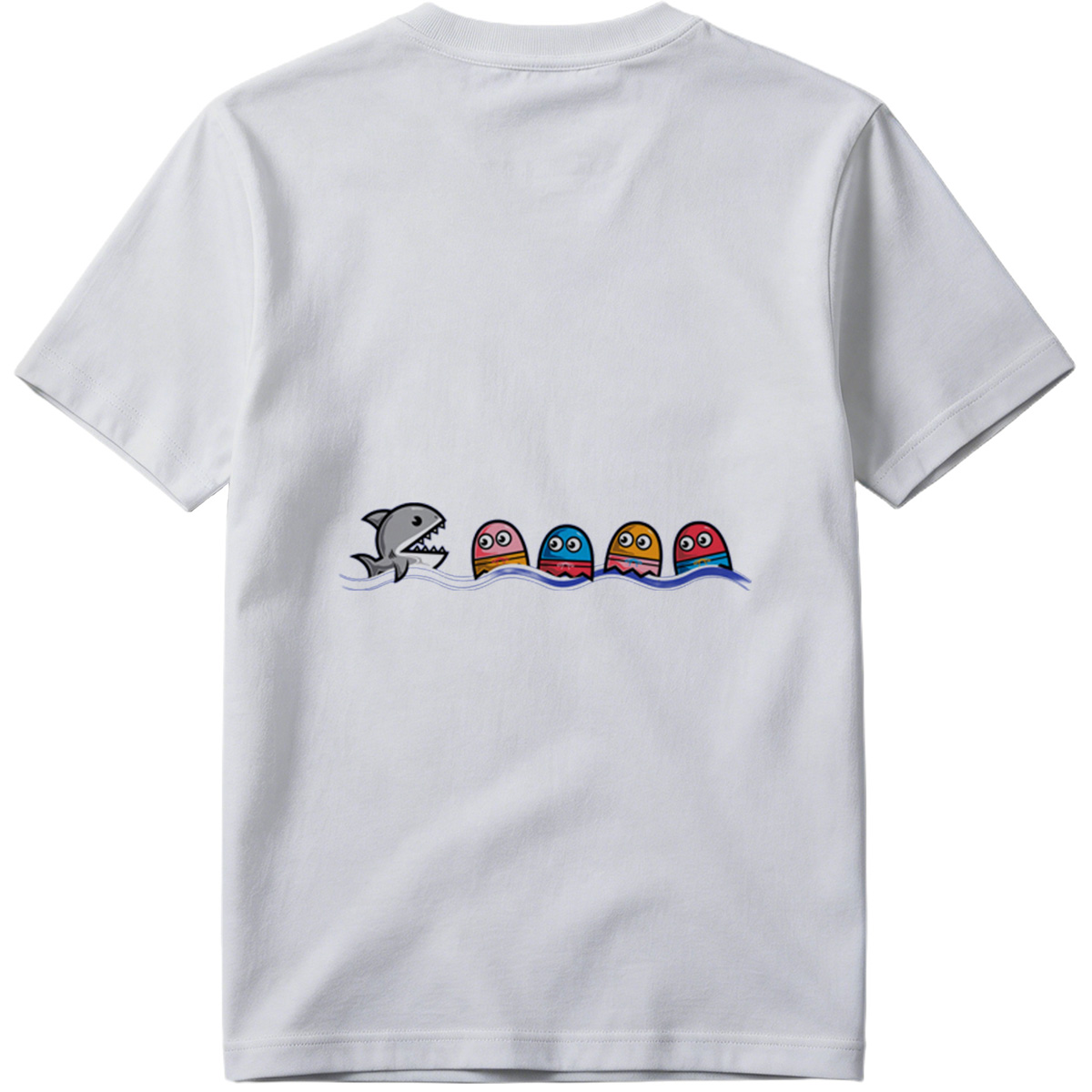 Pac-Man and the Shark - Tee