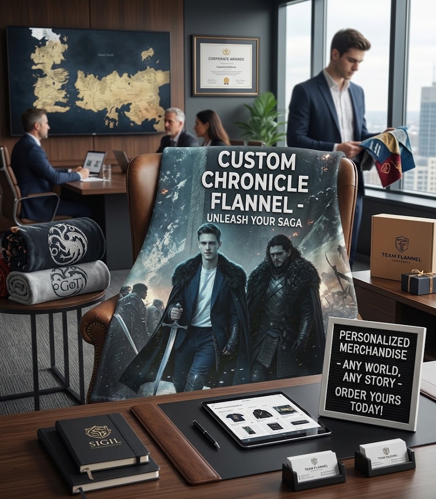 Custom Face Blanket Game of Thrones Inspired Castle Battle Scene Flannel Blanket Cozy Winter Home Decor Gift for Fans and Collectors