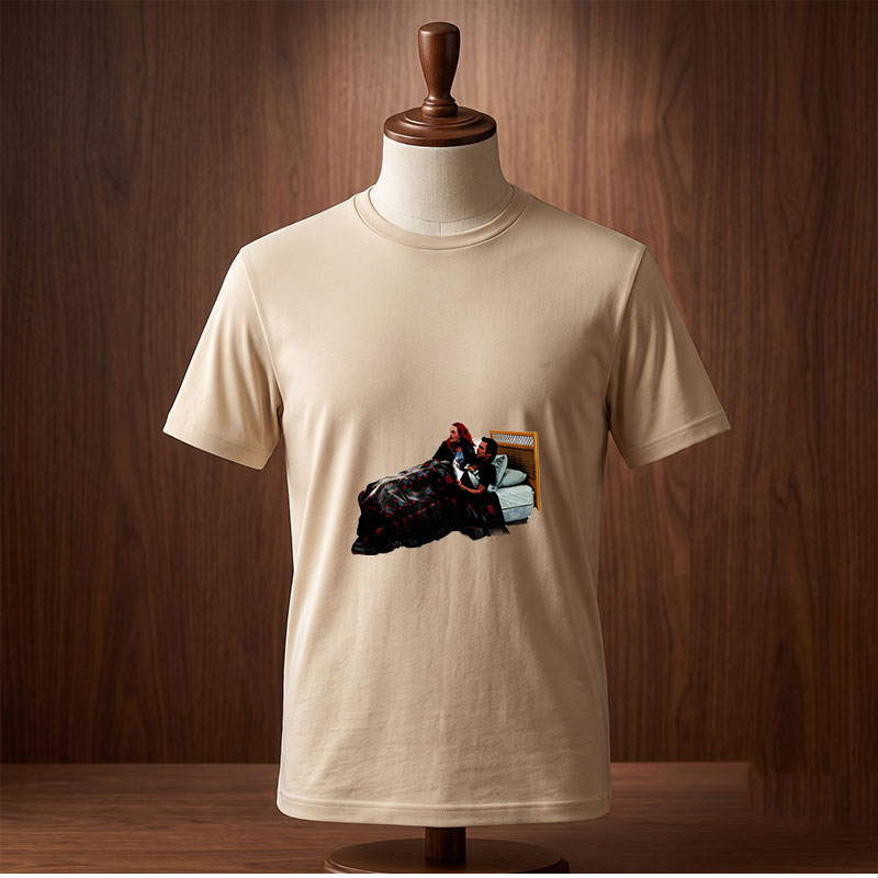 Couple in Bed Sharing a Moment - Tee