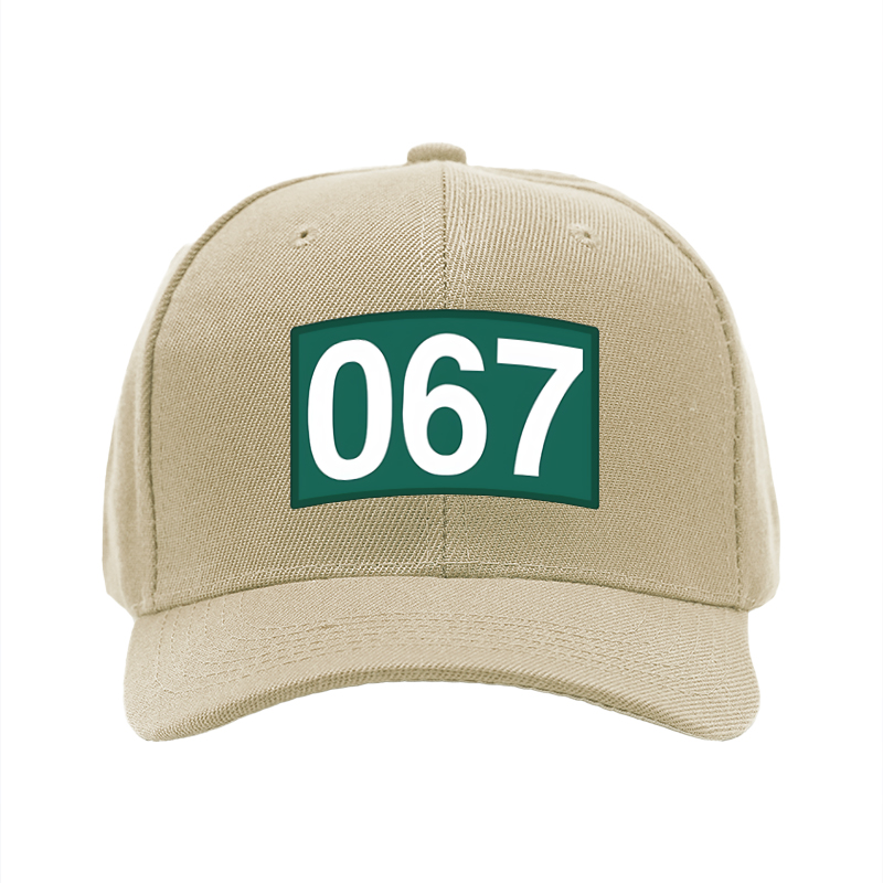 1pc New Baseball Cap with 067 Number Print and Bold Design Unisex Adjustable Hat for Outdoor Activities Sports Fans and Casual Wear Adults and Teens