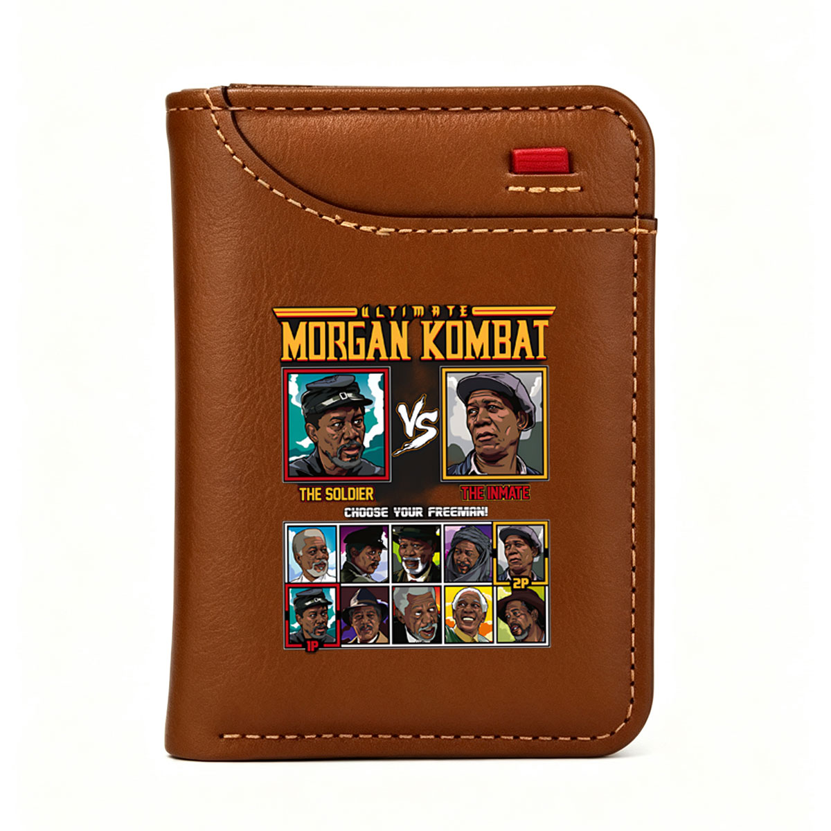 Ultimate Morgan Kombat: The Soldier vs The Inmate - Choose Your Freeman! - Vertical Style Wallet