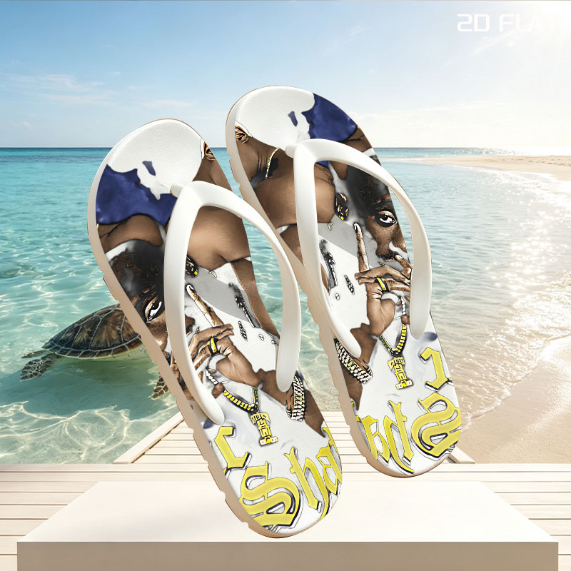 Tupac Shakur: Iconic Rapper and Cultural Legend -  flip-flops