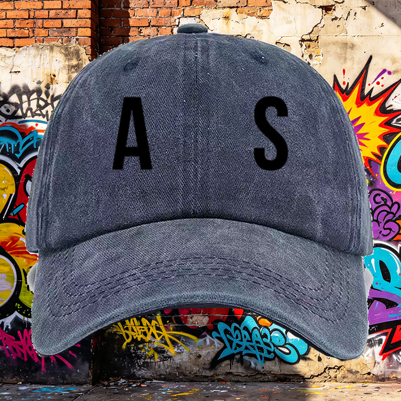 Men's Printed Washed Cotton Cap with 
