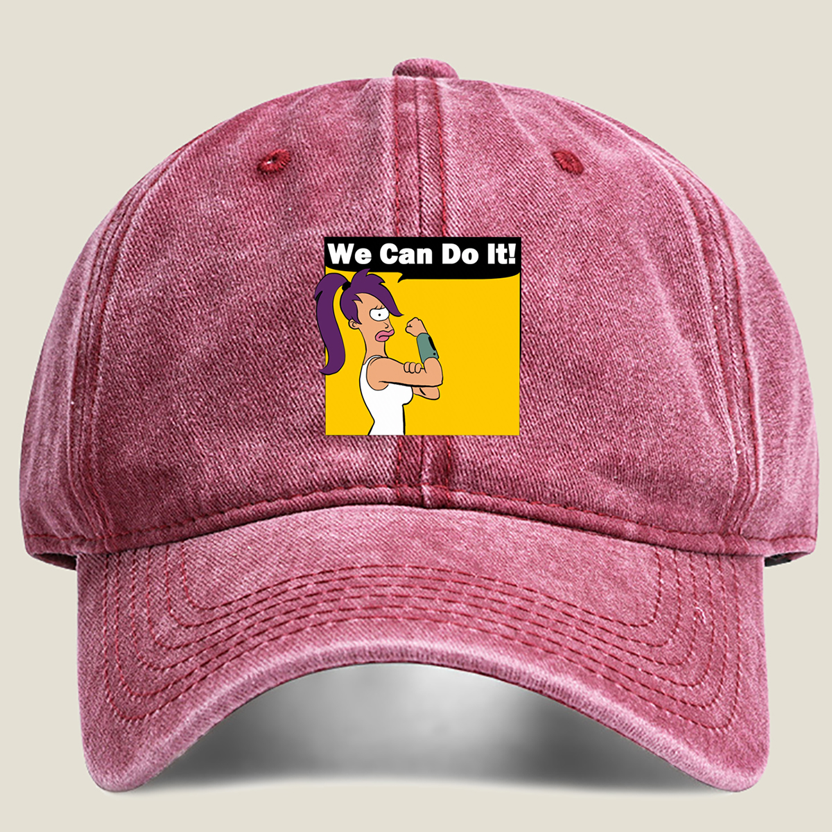 Futurama - Leela We Can Do It! - Washed Denim - Baseball Cap