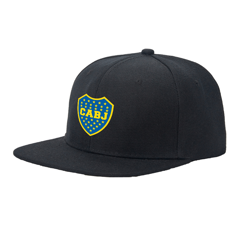 Flat Brim Baseball Cap CABJ Shield Logo Print Streetwear Underground Skate Style for Basketball Court Skate Park Urban Lifestyle Skateboarders Rappers Streetwear Enthusiasts