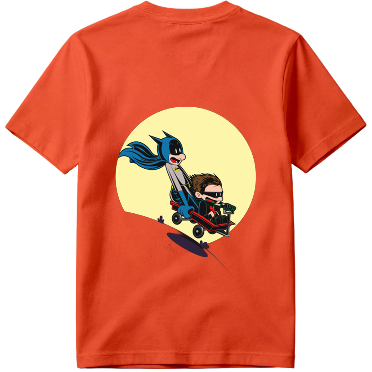 Batman and Robin in a Red Wagon - Tee