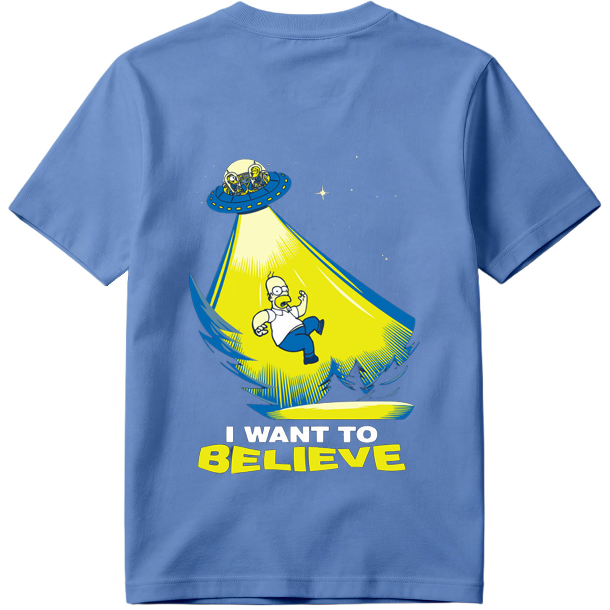 The Simpsons Homer Abduction I Want to Believe - Tee