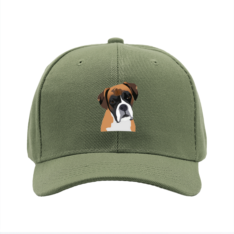 1pc New Baseball Cap Boxer Dog Print Unisex Adjustable Hat for Outdoor Activities and Casual Wear Adults and Teens Fashion Accessory