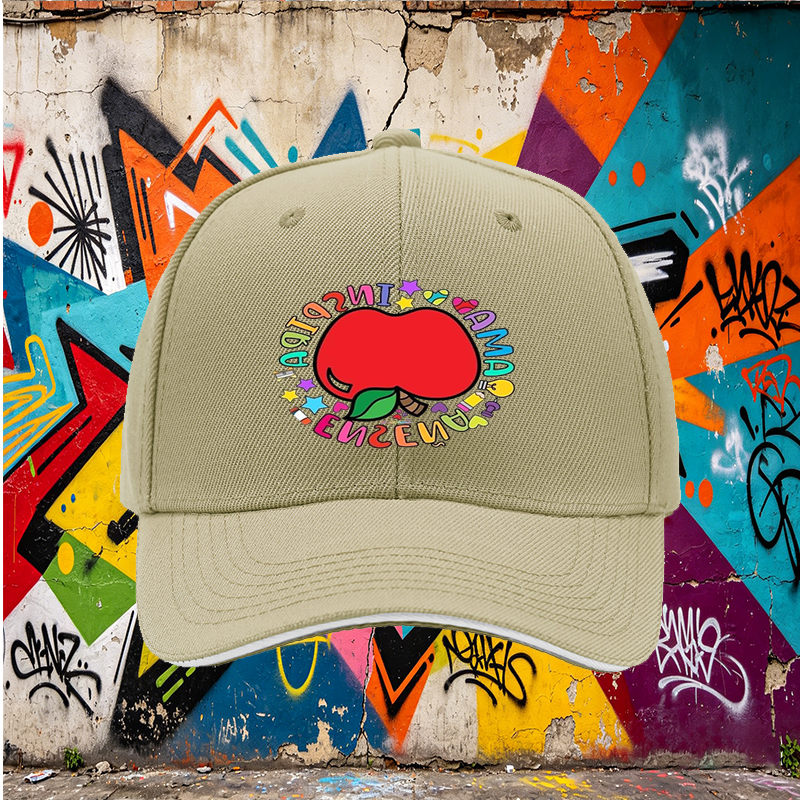 Unisex Classic Sandwich Hat with Colorful Apple and 