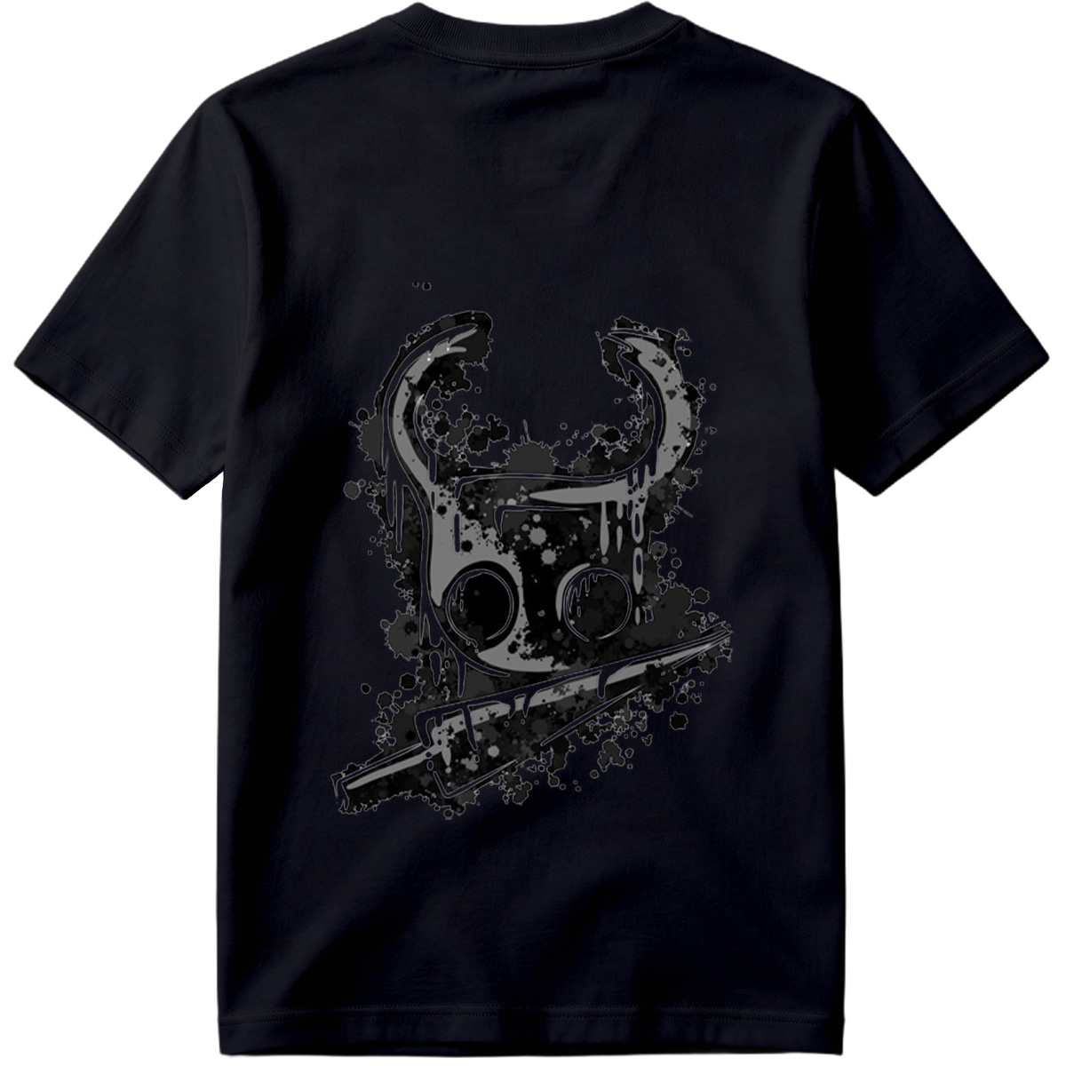 Gas Mask with Horns and Knife - Tee