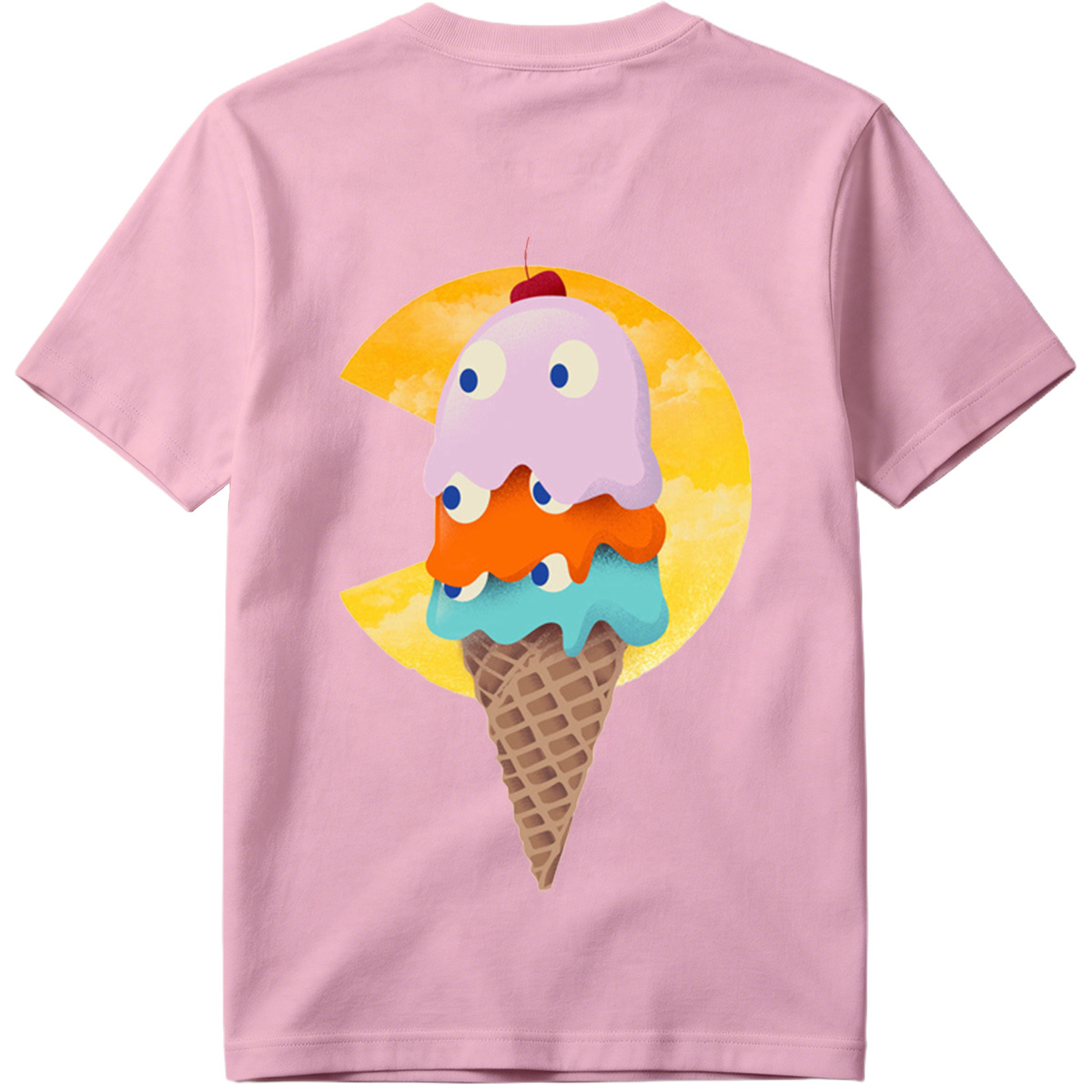 Pac-Man Ice Cream Cone - Tee