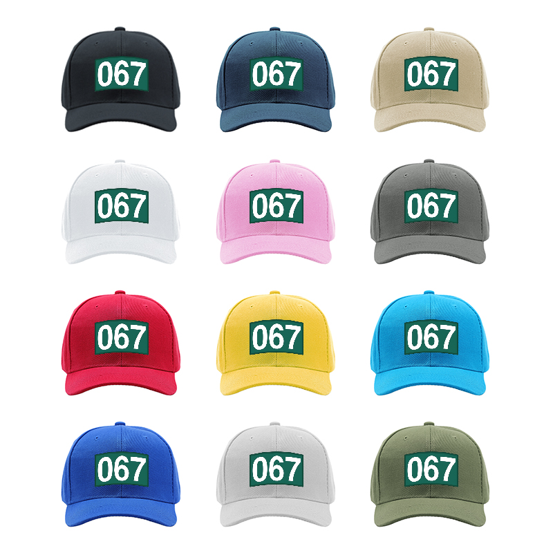 1pc New Baseball Cap with 067 Number Print and Bold Design Unisex Adjustable Hat for Outdoor Activities Sports Fans and Casual Wear Adults and Teens