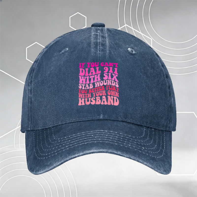 New Baseball Cap with Personal Stalker Dog Print and Funny Text 