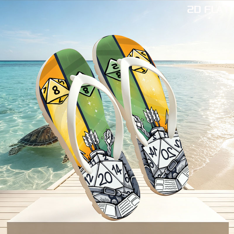 D&D Dice & Gear: RPG Adventure Essentials -  flip-flops