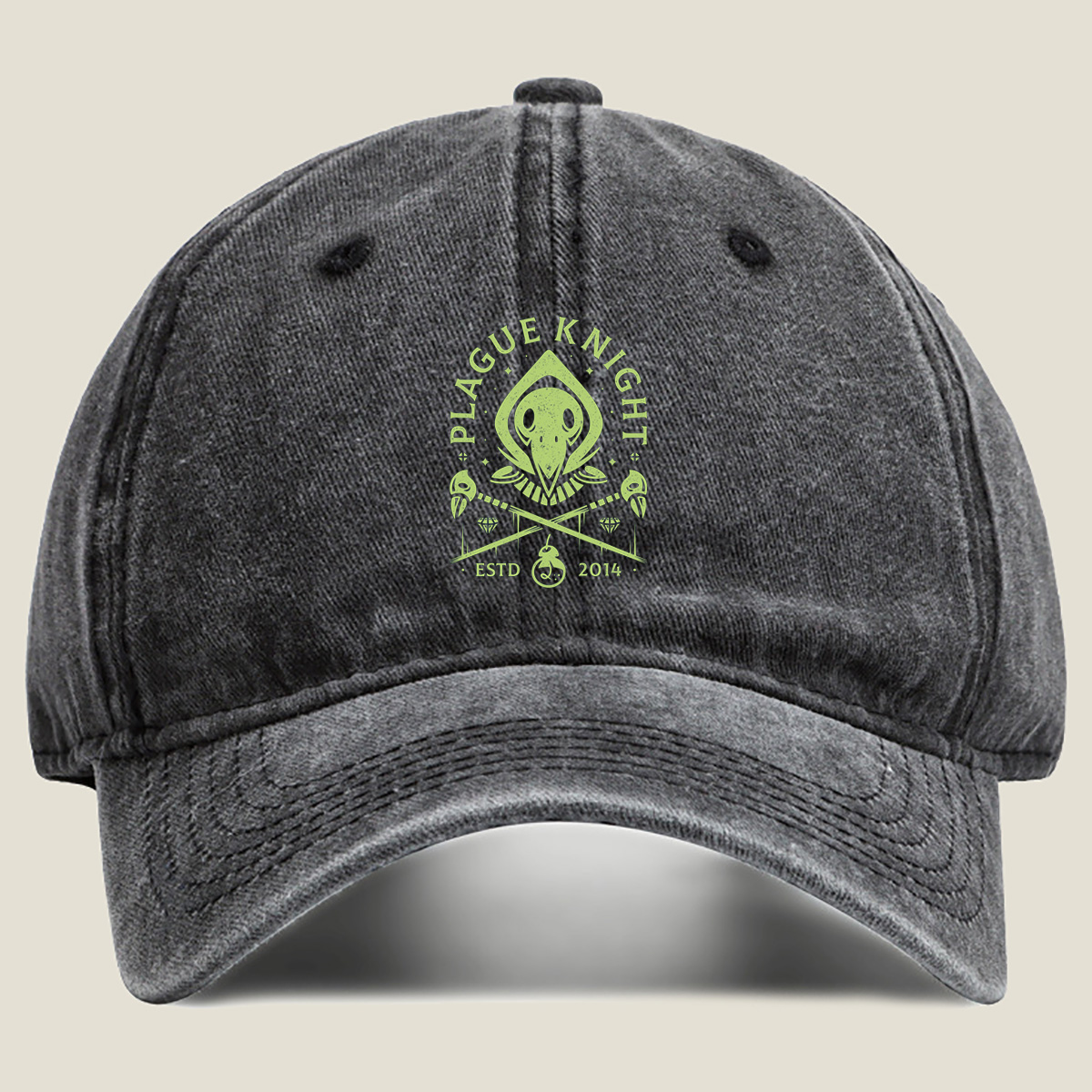Plague Knight: Est. 2014 - Washed Denim - Baseball Cap