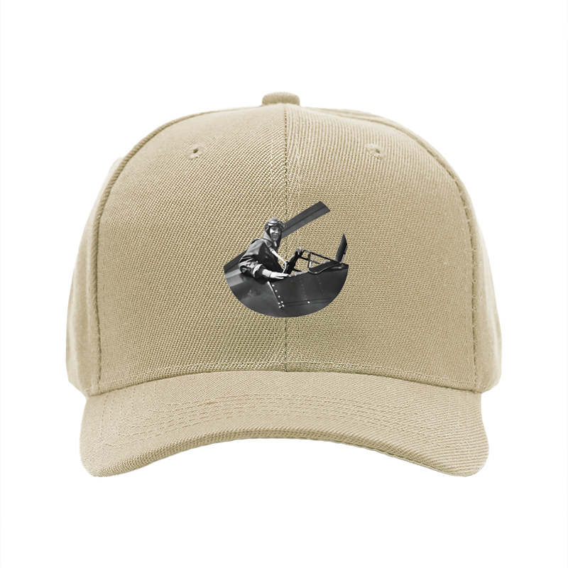 1pc New Baseball Cap with Vintage Aviator Print and Text Unisex Adjustable Hat for Outdoor Activities and Casual Wear Suitable for Adults Who Love Aviation and Retro Style