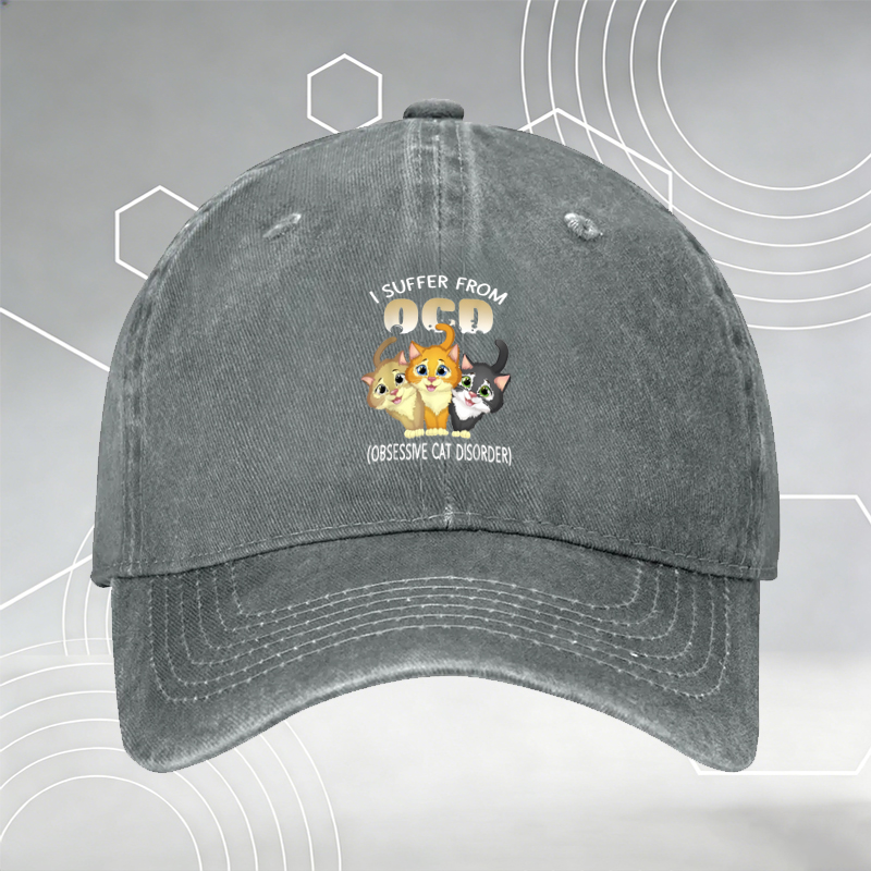 New Baseball Cap with Sewing Machine & Floral Print 