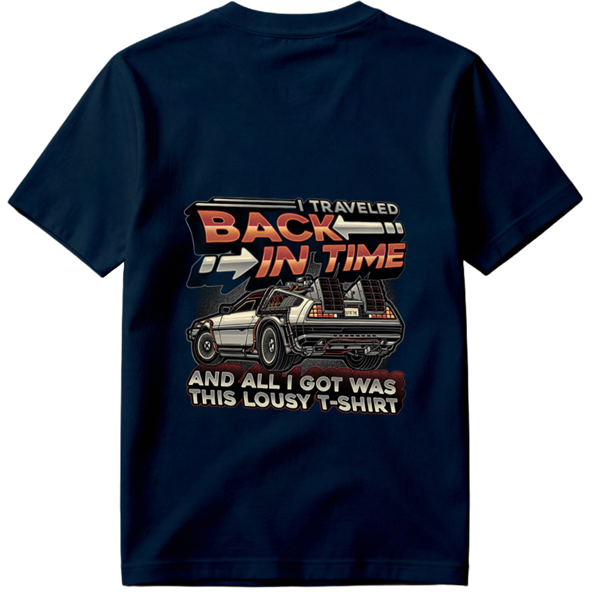 Back to the Future - DeLorean Time Machine T-Shirt - Tee