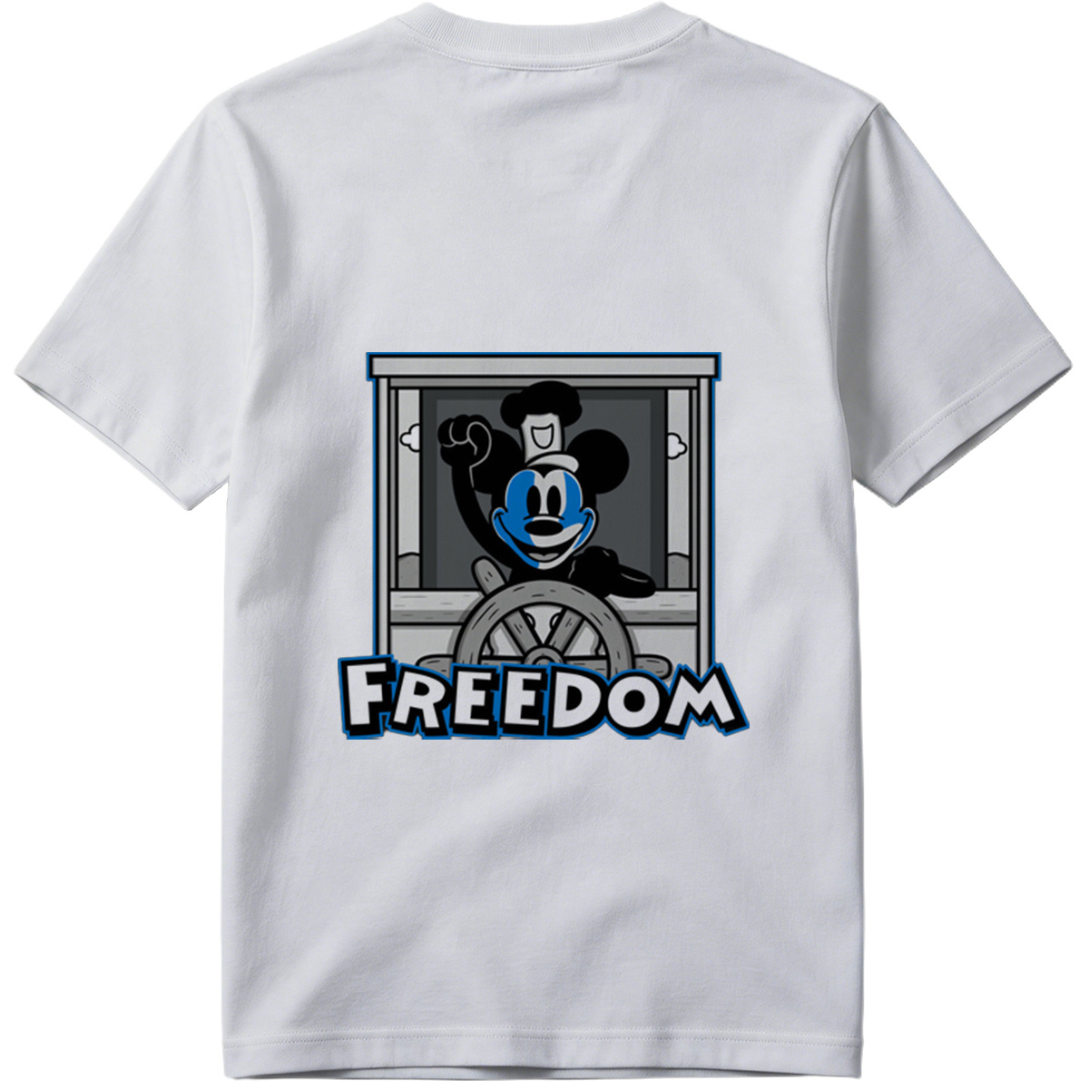 Mickey Mouse Freedom Steering Wheel Design - Tee