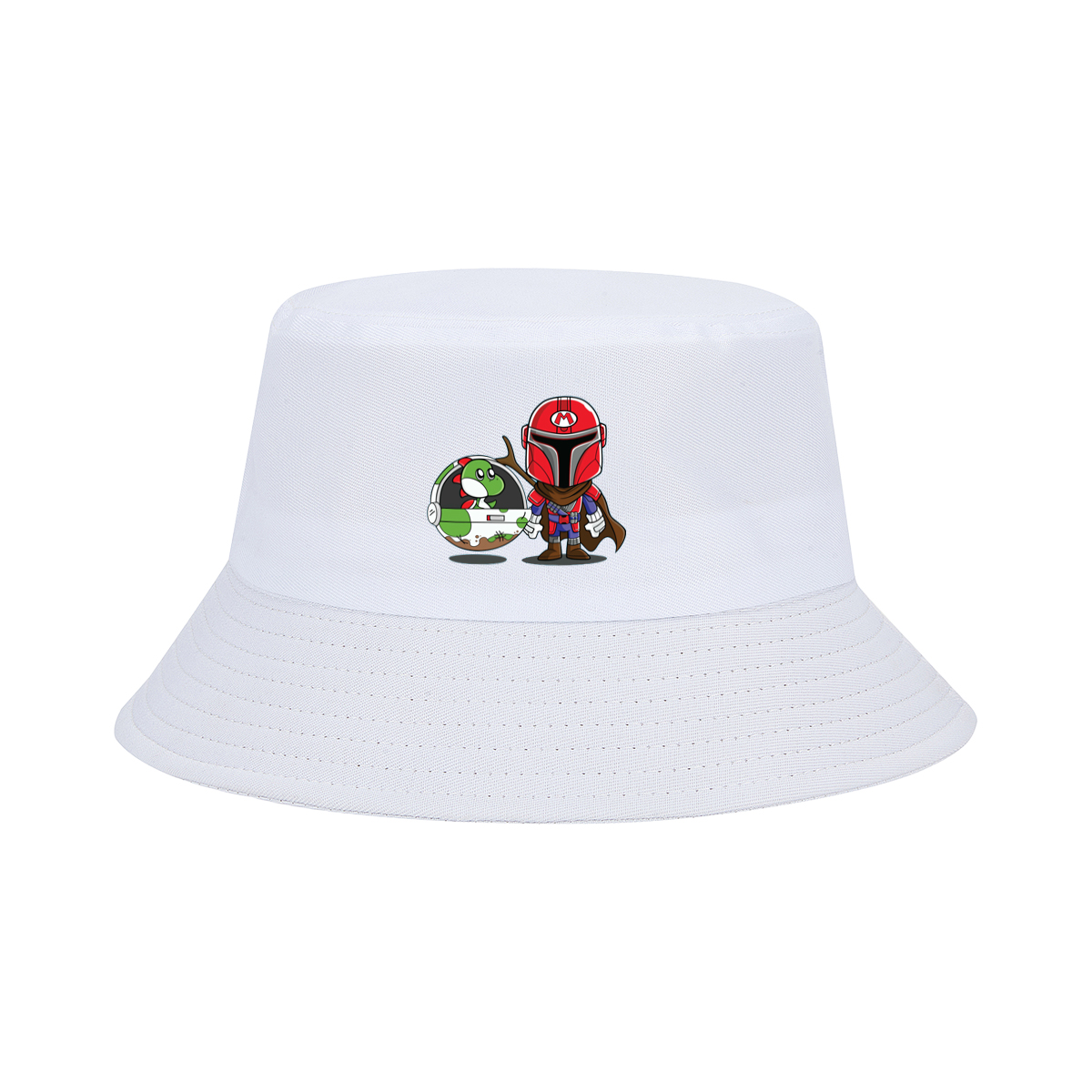 Mario x Mandalorian: Yoshi in a Pod - Fisherman's Hat