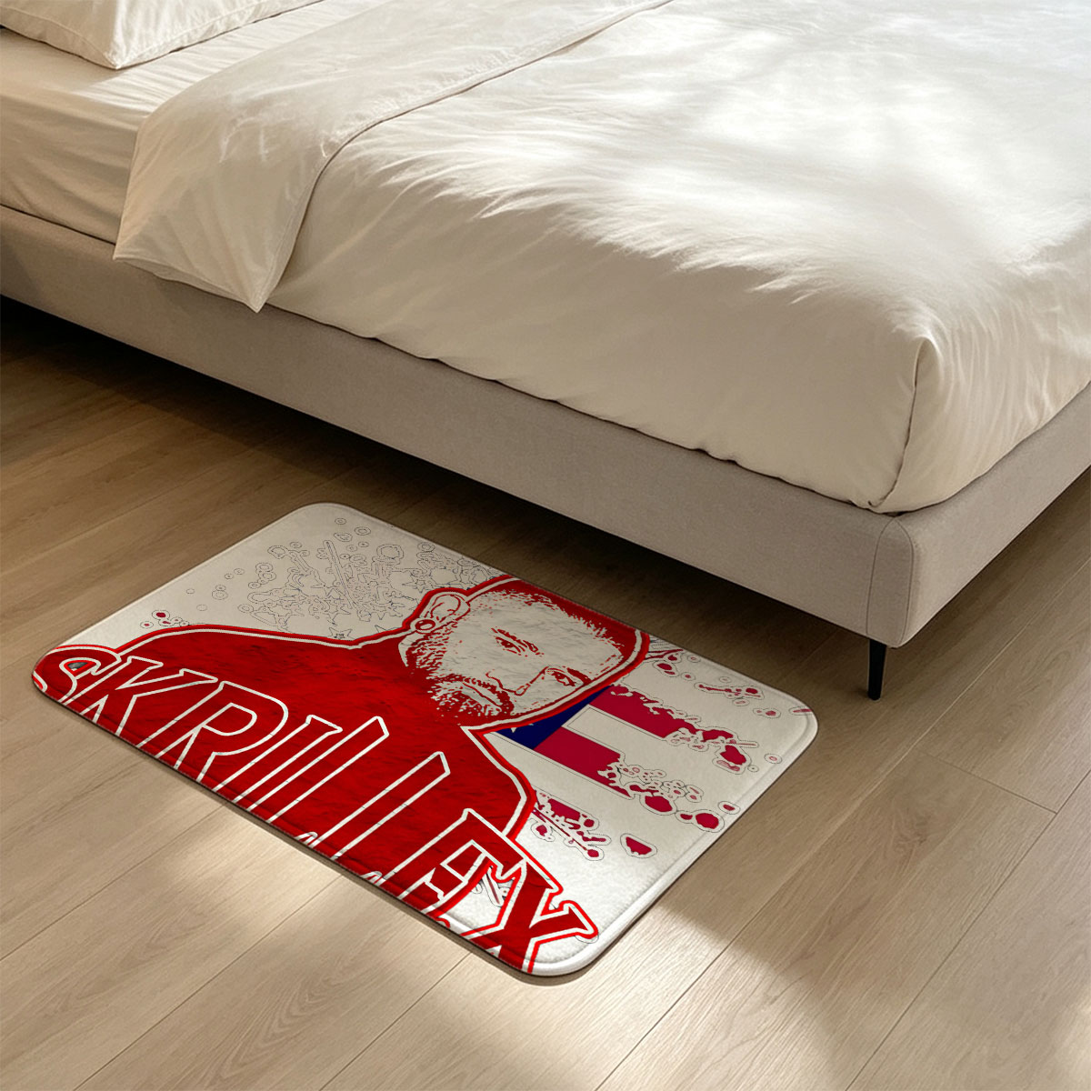Skrillex: Electronic Music Producer and DJ Icon - Flannel floor mat