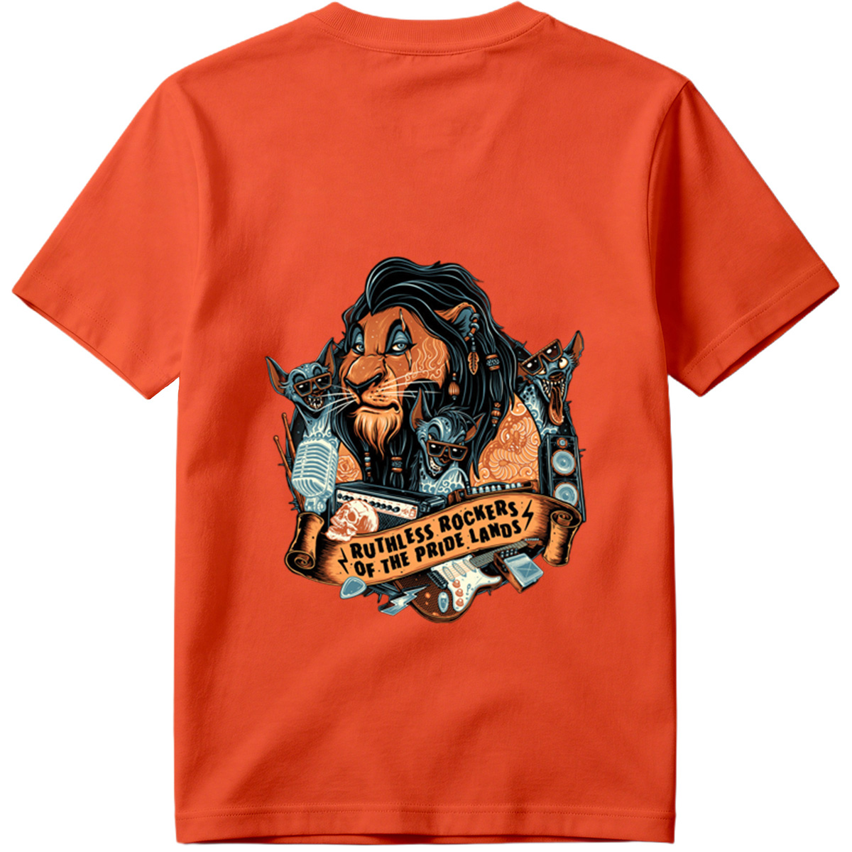 Ruthless Rockers of the Pride Lands: Lion, Hyena, and Meerkat Band - Tee